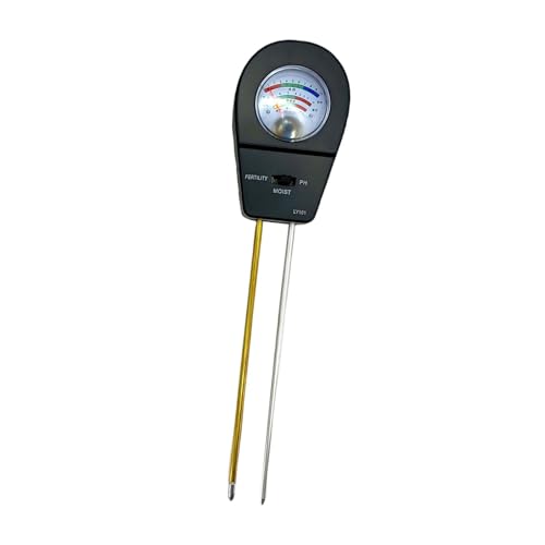 Colcolo 3-in-1-Bodentester, Säure-Feuchtigkeitstester, Bodenfeuchtigkeitsmessgerät für Bauernhof, Garten, Hinterhof, Rasen, Keine Batterie erforderlich, Schwarz Colcolo 3-in-1-Bodentester, Säure-Feuchtigkeitstester, Bodenfeuchtigkeitsmessgerät für Bauernhof, Garten, Hinterhof, Rasen, Keine Batterie erforderlich, Schwarz von Colcolo