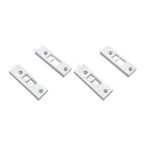 Colcolo 4x Snap in Kippriegel Schiebefenster Kippriegel Ersatz Links und Rechts Hand für Home Robuste reversible Hardware, Weiß, M von Colcolo