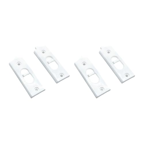 Colcolo 4x Snap in Kippriegel Schiebefenster Kippriegel Ersatz Links und Rechts Hand für Home Robuste reversible Hardware, Weiß, S von Colcolo