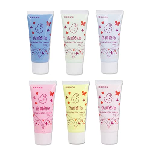Colcolo 6X Simulation Schlagsahne-Kleber-Set DIY Handyhülle Basteln Weicher Ton Dekoration Gemischte Farben Creme-Kleber zum Formen von Schmuckherstellung, Stil c Colcolo 6X Simulation Schlagsahne-Kleber-Set DIY Handyhülle Basteln Weicher Ton Dekoration Gemischte Farben Creme-Kleber zum Formen von Schmuckherstellung, Stil c von Colcolo