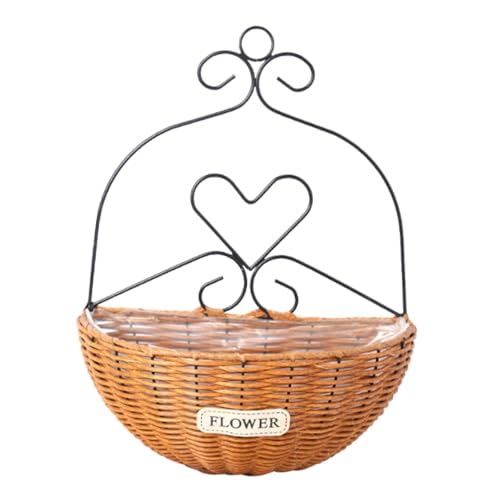 Colcolo An der montierter Blumenkorb, hängender Pflanzkübel, handgewebt, für die Inneneinrichtung, Leichter Blumentopf, pflanzer für den Gartenbalkon, Khaki Colcolo An der montierter Blumenkorb, hängender Pflanzkübel, handgewebt, für die Inneneinrichtung, Leichter Blumentopf, pflanzer für den Gartenbalkon, Khaki von Colcolo