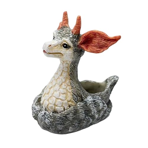 Colcolo Blumentopf mit Hirsch, Pflanzgefäß mit Hirsch, Elchstatue, Dekoration, Elch-Blumentopf, Kunstharz, Blumenvase für Schlafzimmer, Terrasse, Hinterhof, 10 cm X 8.5 cm X Colcolo Blumentopf mit Hirsch, Pflanzgefäß mit Hirsch, Elchstatue, Dekoration, Elch-Blumentopf, Kunstharz, Blumenvase für Schlafzimmer, Terrasse, Hinterhof, 10 cm X 8.5 cm X von Colcolo