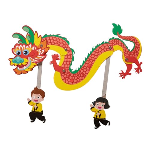 Colcolo Chinesischer Papierdrache, Dekoration, Kinderspielzeug, chinesisches Neujahr, Drachengirlande, Papierdrache für Party im Freien, Drachenboot-Festival von Colcolo