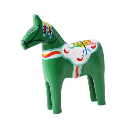 Colcolo Dalapferd Ornament, Schwedische Dalapferd Statue, Wohndekoration, Geschenkidee, Schwedisches Dalapferd aus Holz, Dalapferd Figur, GrÜn Colcolo Dalapferd Ornament, Schwedische Dalapferd Statue, Wohndekoration, Geschenkidee, Schwedisches Dalapferd aus Holz, Dalapferd Figur, GrÜn von Colcolo