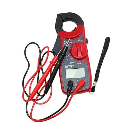 Colcolo Digitaler Zangenamperemeter, Multimeter, Tester, Amperemeter, Messen, Hohe Leistung, Tester für Widerstand, Rot Schwarz Colcolo Digitaler Zangenamperemeter, Multimeter, Tester, Amperemeter, Messen, Hohe Leistung, Tester für Widerstand, Rot Schwarz von Colcolo
