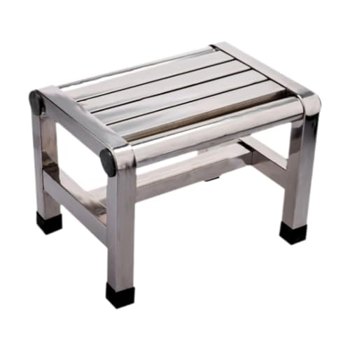 Colcolo Duschbank, Fußstütze, Edelstahlhocker, Badehocker für Wohnzimmer, Nachttisch, Küche, 28.5 cm X 20.7 cm X 20.5 cm Colcolo Duschbank, Fußstütze, Edelstahlhocker, Badehocker für Wohnzimmer, Nachttisch, Küche, 28.5 cm X 20.7 cm X 20.5 cm von Colcolo