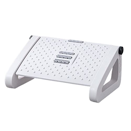 Colcolo Fußstütze unter dem Schreibtisch, Nachttisch-Tritthocker mit Massagefunktion, Rutschfester Fußhocker, Hochstuhl-Fußstütze für Zuhause, Flugzeug, Weiß von Colcolo