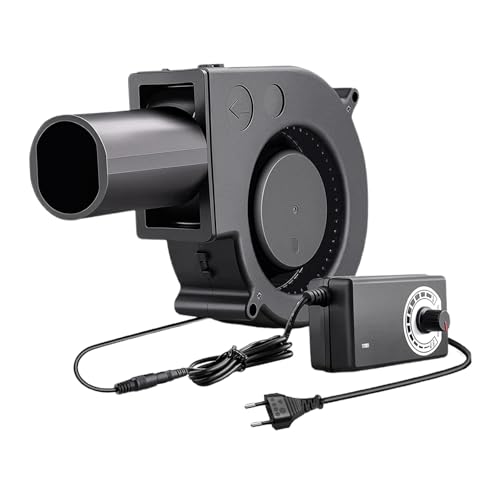 Colcolo Grillventilator, Luftgebläse, leicht zu tragen, DC 12 V, Variable Geschwindigkeit mit Luftkanal-Gebläsemotor, kleine Größe für Campinggrill von Colcolo