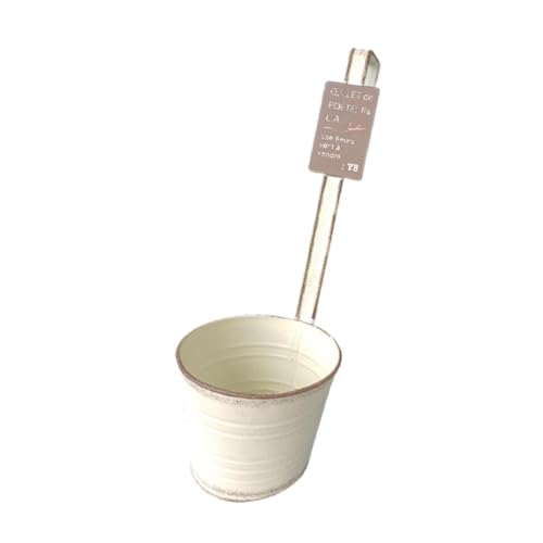 Colcolo Hängender Blumentopf Geländer Pflanzgefäß Rustikaler Blumentopf Pflanzenhalter Metalleimer für Geländer Heimdekoration Bauernhauszaun, Weiß Colcolo Hängender Blumentopf Geländer Pflanzgefäß Rustikaler Blumentopf Pflanzenhalter Metalleimer für Geländer Heimdekoration Bauernhauszaun, Weiß von Colcolo