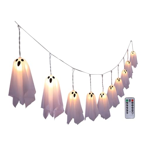 Colcolo Halloween LED Lichter Girlande Sonnenfestes Hängebanner 8 für Gartenbaum Urlaub Fenster Terrasse von Colcolo