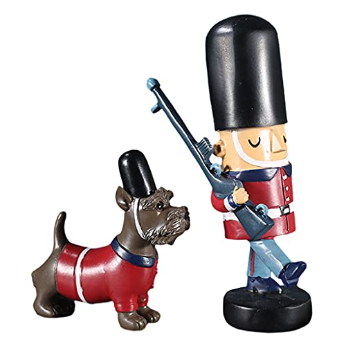 Colcolo Holz Nussknacker SpielzeugSpielzeugpuppe Soldat Und Hund Jahr Weihnachtsschmuck Dekoration Schreibtisch Tischdekoration Geschenk, rot Colcolo Holz Nussknacker SpielzeugSpielzeugpuppe Soldat Und Hund Jahr Weihnachtsschmuck Dekoration Schreibtisch Tischdekoration Geschenk, rot von Colcolo