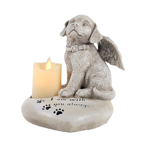 Colcolo Hunde-Gedenkstatue, Hunde-Gedenkgeschenk, Hunde-Engel-Figur, Kunsthandwerk für Hundeliebhaber, Trauer, Beileid, verstorbene Hunde, Geschenk von Colcolo