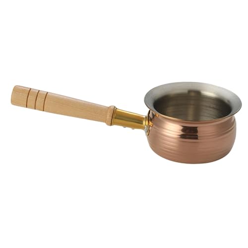 Colcolo Japanischer Kochtopf, Stielkasserolle mit langem Holzgriff, Mehrzweck-Milchnudeln, Nudeltopf, Herdtopf, Kochtopf für Camping zu Hause, Style C von Colcolo