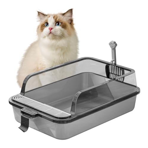 Colcolo Kätzchentoilette, Katzentoilette mit offener Oberseite, stabile Katzentoilette, Katzentoilette aus PP, Katzentoilette für Kätzchen, Hunde, Hauskatzen, GRAU Colcolo Kätzchentoilette, Katzentoilette mit offener Oberseite, stabile Katzentoilette, Katzentoilette aus PP, Katzentoilette für Kätzchen, Hunde, Hauskatzen, GRAU von Colcolo