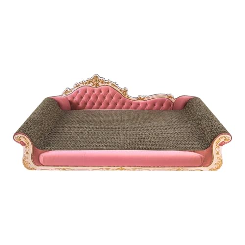 Colcolo Katzenkratz-Schlafsofa, Katzenkratzbrett, Couch aus Wellpappe für Zuhause, für schlafende Katzen im Haus, Rosa Colcolo Katzenkratz-Schlafsofa, Katzenkratzbrett, Couch aus Wellpappe für Zuhause, für schlafende Katzen im Haus, Rosa von Colcolo