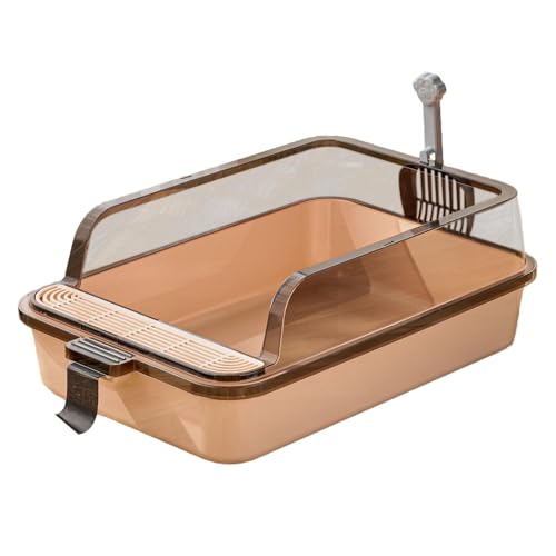 Colcolo Katzentoilette, Katzentoilette, Katzenklo mit hohen Seiten und offener Oberseite, Katzentoilette für Kätzchen, kleine Haustiere, Hauskatzen, Braun Colcolo Katzentoilette, Katzentoilette, Katzenklo mit hohen Seiten und offener Oberseite, Katzentoilette für Kätzchen, kleine Haustiere, Hauskatzen, Braun von Colcolo