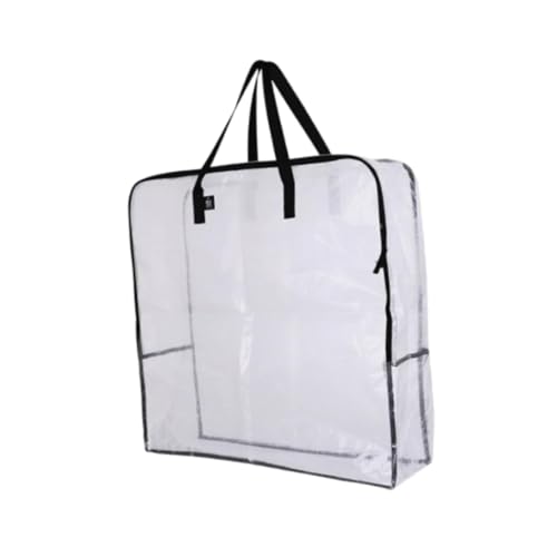 Colcolo Klare Umzugstasche, Schrank-Organizer, Girlandenbehälter, gefaltete Verpackung, Aufbewahrungstasche für Spielzeug, Schlafsaal, Camping, Kissen von Colcolo