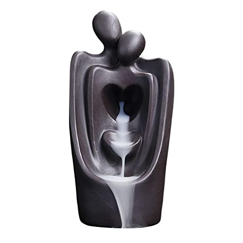 Colcolo Kreativer Rückfluss Räuchergefäß Wasserfall Paar Statue Räuchergefäß Räucherstäbchenhalter für Meditation Zuhause Tischdekoration Geschenk Colcolo Kreativer Rückfluss Räuchergefäß Wasserfall Paar Statue Räuchergefäß Räucherstäbchenhalter für Meditation Zuhause Tischdekoration Geschenk von Colcolo