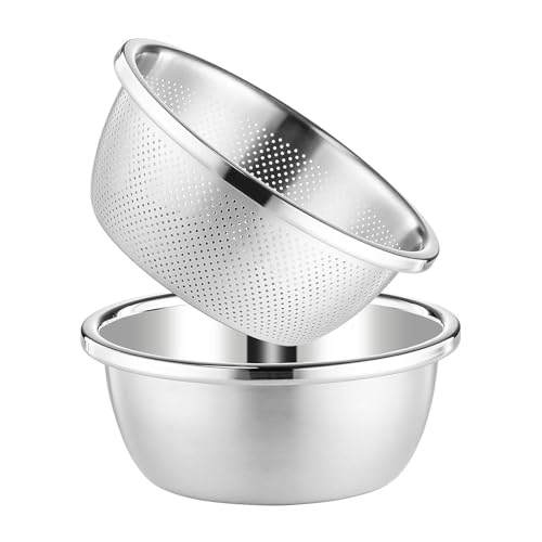 Colcolo Küchensuppenschüssel, Seiher, Sieb, Schüssel, Eierschlagschüssel zum Abtropfen gekochter Nudeln, 32CM Colcolo Küchensuppenschüssel, Seiher, Sieb, Schüssel, Eierschlagschüssel zum Abtropfen gekochter Nudeln, 32CM von Colcolo
