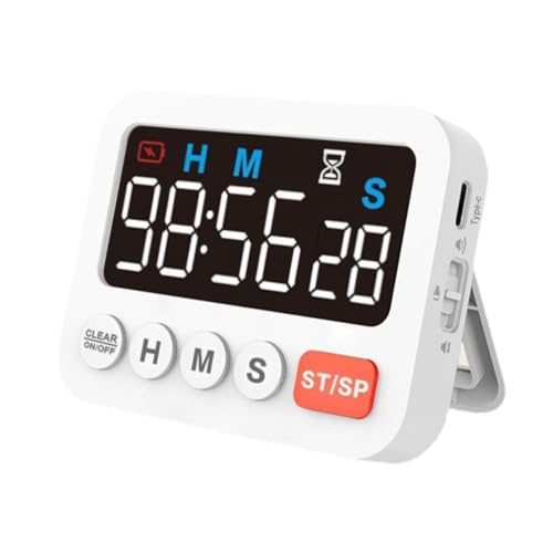 Colcolo Küchentimer zählen nach Oben Kochtimer Multifunktional Supplies Gadget Tabletop Digital Timer zum Backen von Sportdesktop von Colcolo
