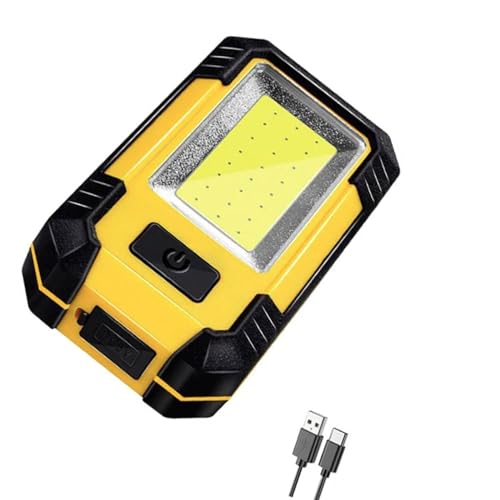 Colcolo LED-Arbeitsleuchte, Baustellenlampe, COB, klein, mit Halterung, Taschenlampe, Zeltleuchte für Autoreparatur, Werkstatt, Camping, Garage von Colcolo