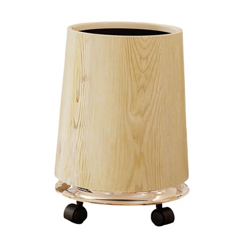 Colcolo Mülleimer-Aufbewahrungsbehälter mit Rädern, Haushalts-Mülleimer mit hoher Kapazität, modischer Abfalleimer, Abfallkorb für Schlafzimmer, Büro, 24.5 cm X 24.5 cm X Colcolo Mülleimer-Aufbewahrungsbehälter mit Rädern, Haushalts-Mülleimer mit hoher Kapazität, modischer Abfalleimer, Abfallkorb für Schlafzimmer, Büro, 24.5 cm X 24.5 cm X von Colcolo