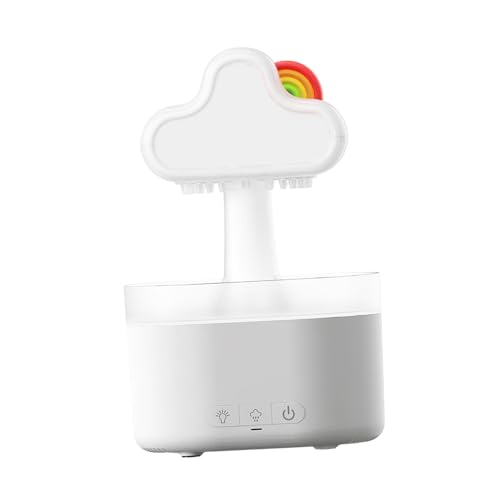 Colcolo Nachtlicht-Luftbefeuchter, Kaltnebel-Luftbefeuchter, USB mit 7-Farben-Licht, Kleiner Schlafzimmer-Luftbefeuchter, Diffusor mit ätherischen Ölen für, Weiß von Colcolo