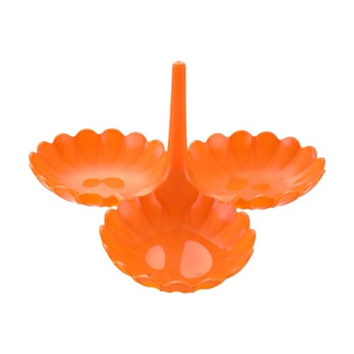 Colcolo Obstteller Trockenobst-Tablett Stapelbar Moderne Arbeitsplatte Halter Snack-Box, Orange Colcolo Obstteller Trockenobst-Tablett Stapelbar Moderne Arbeitsplatte Halter Snack-Box, Orange von Colcolo