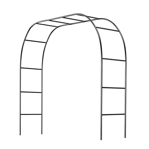 Colcolo Outdoor -Bogen leicht zu montieren Rosenstütze Multifunktion im Freien Blumenbogen Pergola für Hochzeitsdekoration, Schwarz von Colcolo