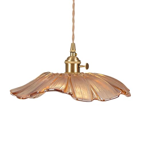 Colcolo Pendelleuchte Hängelampe Kreative Deckenlampe LED Pendelleuchte Kleiner Kronleuchter für Nachttisch Küche Esszimmer Schlafzimmer, Hellbraun von Colcolo