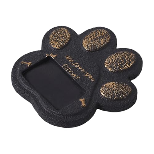 Colcolo Pfotenabdruck Haustier Grabstein Katze Hund Gedenkstein Zement Grabmarker Wetterfest Accessoire Indoor Outdoor Grabstein, Schwarz Colcolo Pfotenabdruck Haustier Grabstein Katze Hund Gedenkstein Zement Grabmarker Wetterfest Accessoire Indoor Outdoor Grabstein, Schwarz von Colcolo