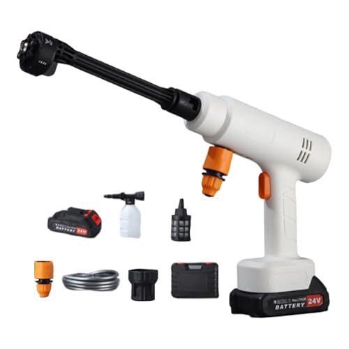 Colcolo Schnurlose Druckwaschmaschine wiederaufladbare EU 220V Tragbare Mehrzweck -Handheld -Autowaschmaschine für Innenhöfe Gärten, 5 Abschnitte von Colcolo