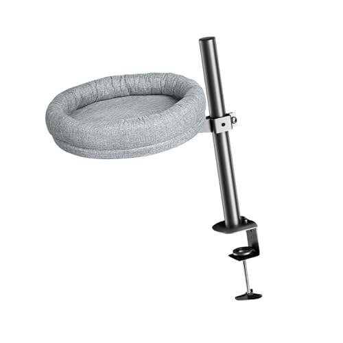 Colcolo Schreibtischbett für Katzen, Katzennest, einfache Installation, Desktop-Halterung, Moderne Katzen-Schreibtischstange, 360° drehbar, für Inseltische, Colcolo Schreibtischbett für Katzen, Katzennest, einfache Installation, Desktop-Halterung, Moderne Katzen-Schreibtischstange, 360° drehbar, für Inseltische, von Colcolo