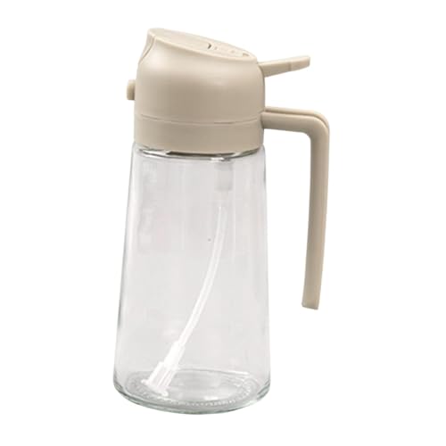 Colcolo Sojasaucen-Spender, Öl-Spender-Flasche, Mehrzweck-Essig-Sprühspender, Sprühgerät zum Backen und Braten, Beige von Colcolo