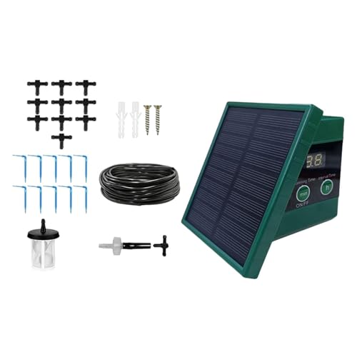 Colcolo Solar-Tropfbewässerungssystem-Kit Automatisches Bewässerungssystem Anti-Siphoning-Schrauben-Hardware-Controller mit Timer für den Außenbereich von Colcolo