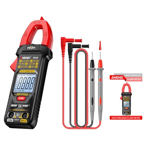 Colcolo Strommesszangenmessgerät Elektrisches Multimeter -Display Multifunktions 0,01 V-600 V Tragbarer - Mess, Rot Colcolo Strommesszangenmessgerät Elektrisches Multimeter -Display Multifunktions 0,01 V-600 V Tragbarer - Mess, Rot von Colcolo