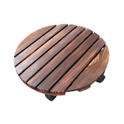 Colcolo Topf- aus Holz, Pflanzenroller-Basis mit schwenkbaren Rollen, Pflanz-, Blumentopf-Rack-Halter für den Innen- und Außenbereich, Garten, 40 cm Colcolo Topf- aus Holz, Pflanzenroller-Basis mit schwenkbaren Rollen, Pflanz-, Blumentopf-Rack-Halter für den Innen- und Außenbereich, Garten, 40 cm von Colcolo