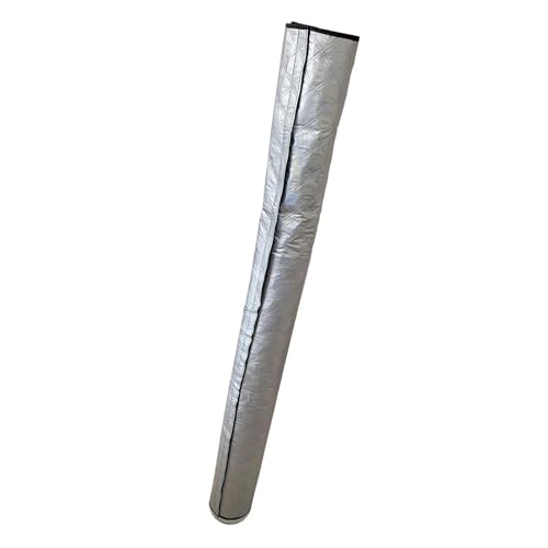 Colcolo Tragbare Klimaanlage Schlauch Abdeckung Wrap Schlauch Kanal Vent Abdeckung Hülse Einfache Installation Wasserdicht Schutz Universal, Silber von Colcolo