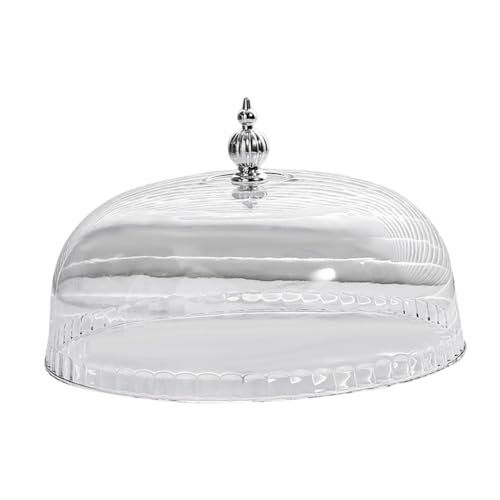Colcolo Transparent Cake Dome Cover Lebensmittelabdeckung Robuste Runde Tortenständerauflage, Staubdicht Tortenauflage, Tortenständer, Lebensmittel Kunststoff Gebäckständer, 26cm von Colcolo