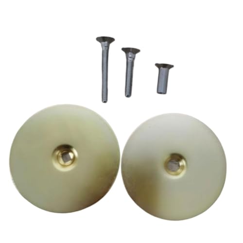 Colcolo Türknaufloch-Abdeckplatte mit Schraube, tragbare 6,7 cm Stahlknauf-Abdeckplatte, strapazierfähig für Wohnheime, Gold von Colcolo