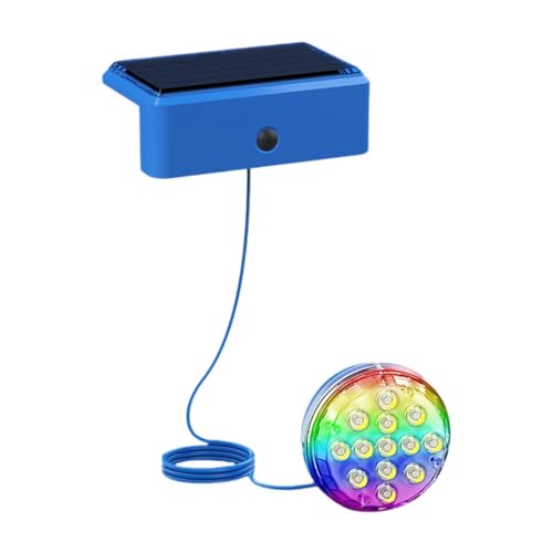 Colcolo Unterwasserpool Solarlicht für Teiche Multifunktional mit Fernbedienung von Colcolo