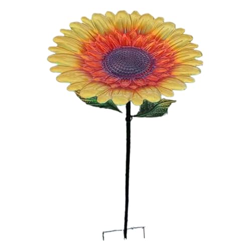 Colcolo Vogeltränke Als Futterspender Und Wasserstelle EIN Vogelfutterplatz Als Gartenverzierung Im Blumendesign mit Metallstab Zum Aufstellen Langlebig für G, Gelb Colcolo Vogeltränke Als Futterspender Und Wasserstelle EIN Vogelfutterplatz Als Gartenverzierung Im Blumendesign mit Metallstab Zum Aufstellen Langlebig für G, Gelb von Colcolo