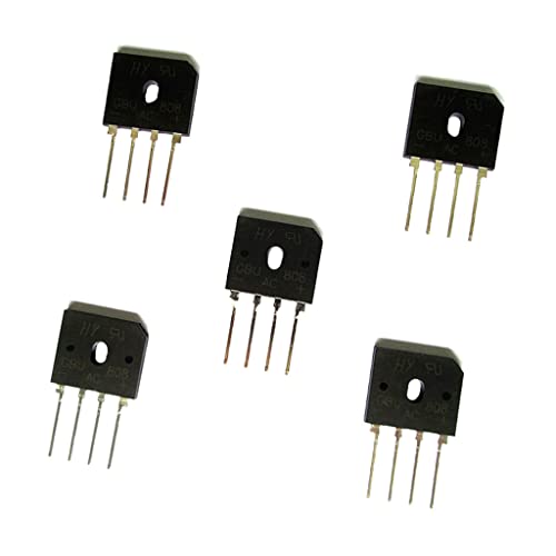 Gazechimp 5 Stück Gbu808 Brücke Gleichrichter Diode Flache Brücke 8a Einzigen Phase 4 Pin - 800v von Colcolo