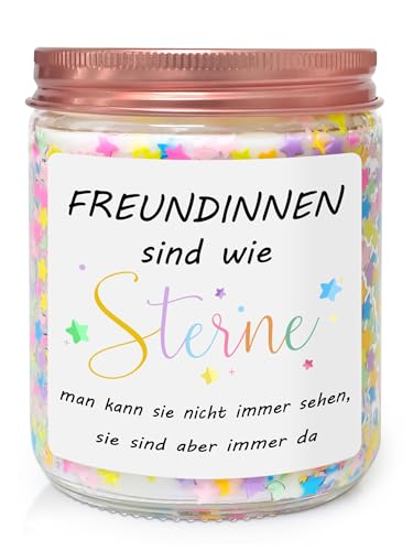 Coldbling Beste Freundin Geschenke, Lavendel Duftkerze Geschenk Freundin Freunde Geburtstag Weihnachten Freundinnen Geschenkideen Freundschaftsgeschenke Geburtstagsgeschenk für Frauen Freundin von Coldbling