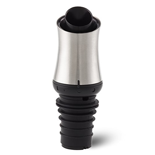 Cole & Mason H103020 Haverhill Flaschenausgießer, 93mm, Ausgießer mit Einstellbaren Stufen Fliessend, Edelstahl von Cole & Mason