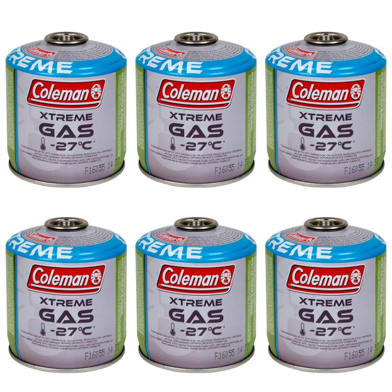 6 x COLEMAN Schraubkartusche 230 g Ventil Gas Kartusche Kocher Butan Propan Mix von Coleman