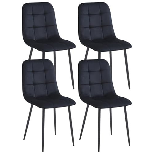 Colenis Zera Esszimmerstühle, 4er-Set – Elegante, Moderne Polsterstühle mit ergonomischem Design – Bequeme, stilvolle Sitzgelegenheiten für Küche, Esstisch, Wohnzimmer oder als Akzent, Cognac von Colenis