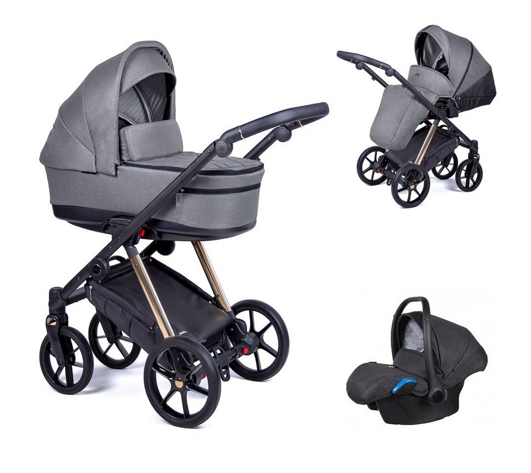 Coletto Kombi-Kinderwagen Axxis 4 in 1 inkl. Sportsitz, Autositz und Zubehör in 8 Farben von Coletto