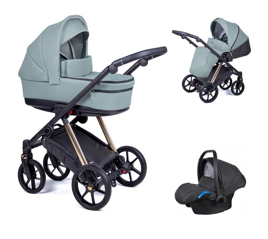 Coletto Kombi-Kinderwagen Axxis 4 in 1 inkl. Sportsitz, Autositz und Zubehör in 8 Farben von Coletto