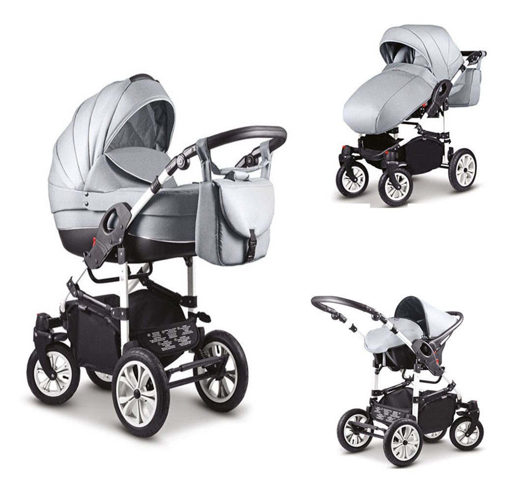 Coletto Kombi-Kinderwagen Craft 4 in 1 inkl. Sportsitz, Autositz und Zubehör in 18 Farben von Coletto